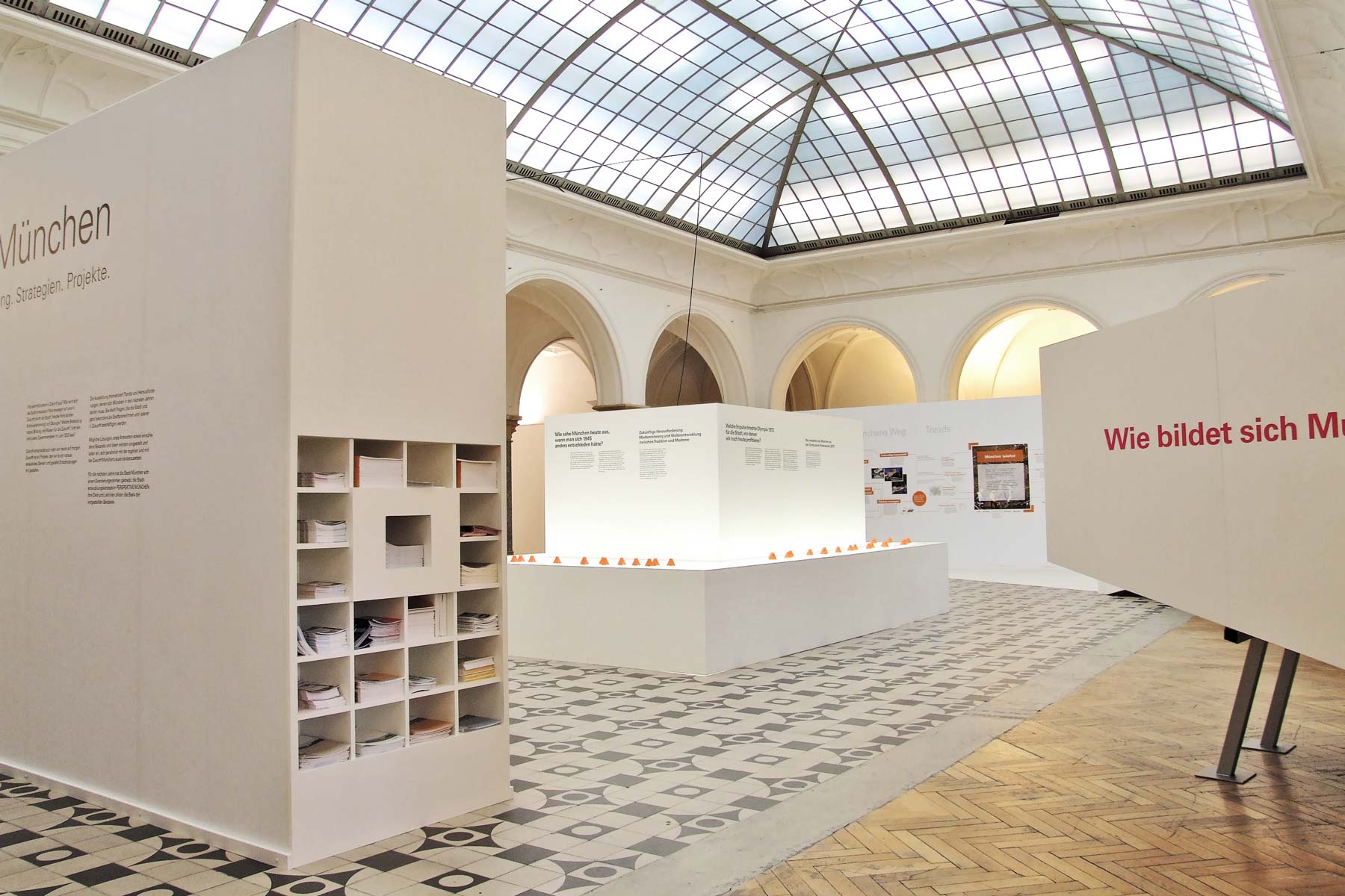 Ausstellungsgestaltung Zukunft findet Stadt